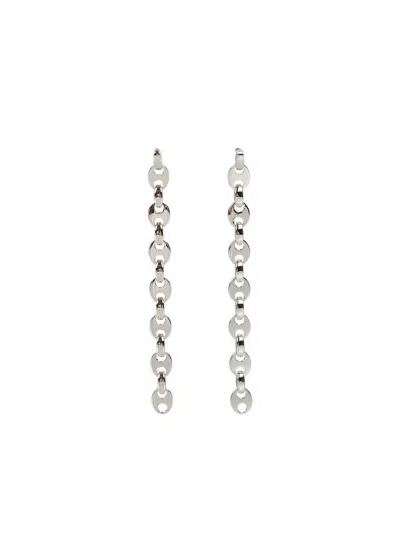 RABANNE RABANNE SILVER CHAIN EARRINGS
