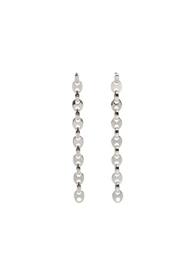 Rabanne Silver Chain Earrings