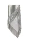 Rabanne Metallic Skirt With Chain Mail Detailing In Silver