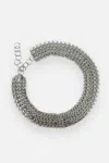 Rabanne Silver Chainmail Belt In Silver