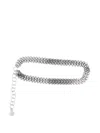 Rabanne Silver Classic Belt In Silver