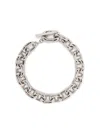 Rabanne Silver-colored Necklace With Brass Chain-link In Silver