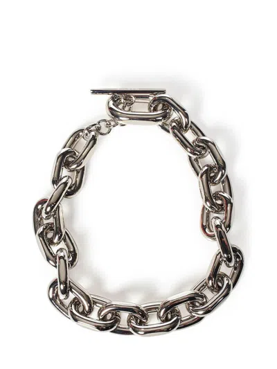 Rabanne Silver-colored Necklace With Brass Chain-link