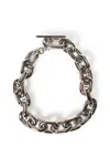 Rabanne Silver-colored Necklace With Brass Chain-link In Silver