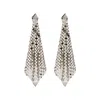Rabanne Silver Mesh Drop Earrings