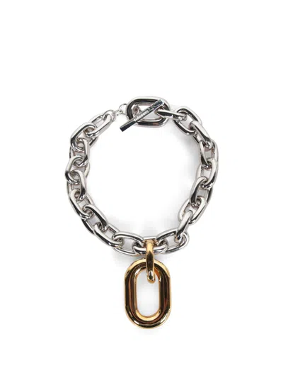 Rabanne Silver-gold Collier Necklace In Metallic