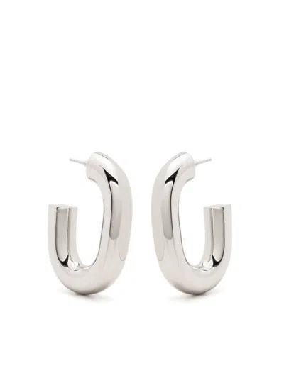 RABANNE SILVER HOOP EARRINGS