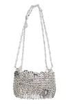 Rabanne Silver Iconic 1969 Nano Bag In Silver