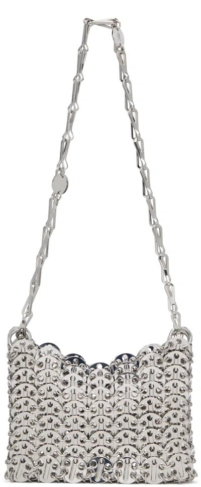 Rabanne Silver Iconic 1969 Nano Bag