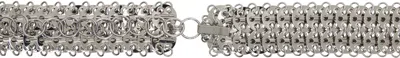 Rabanne Silver Jewel Belt In Metallic