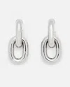 Rabanne Silver Xl Link Double Hoop Earrings In Silver