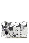 RABANNE SILVER MAXI SEQUINS NANO SHOULDER BAG