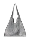 Rabanne Silver Aluminum Mesh Pixel Tote Bag In Silver
