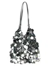 Rabanne Silver Silver Sparkle Discs Large Shoulder Bag In Silver