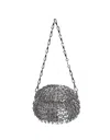 Rabanne Silver Small 1969 Ball-shaped Bag In Silver