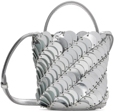 Rabanne Bucket Bag With Silver Sparkle