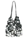 Rabanne 'silver Sparkle Discs Large' Shoulder Bag
