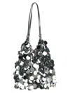 Rabanne 'silver Sparkle Discs Large' Shoulder Bag