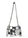 Rabanne Sparkle Discs Nano Shoulder Bags Silver In Silver