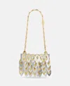 Rabanne Nano Teardrop Bag In Silver