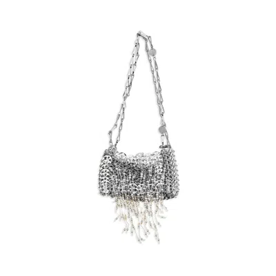 Rabanne Silver Stainless Steel Shoulder Bag