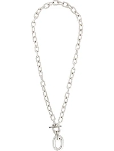Rabanne Silver Toggle Chain Pendant Necklace