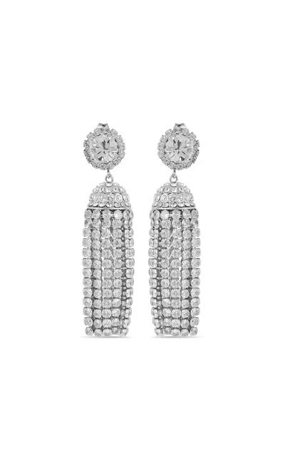 Rabanne Silver-tone Crystal Earrings