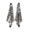 Rabanne Mesh Earrings In Black