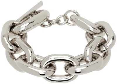 Rabanne Silver Xl Link Bracelet In Metallic