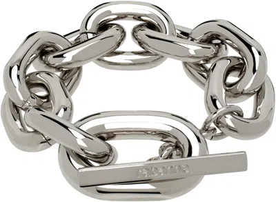 Rabanne Silver Xl Link Bracelet In P040 Silver