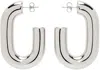 Rabanne Silver Xl Link Earrings In P040 Silver
