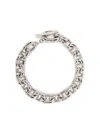 Rabanne Silver-colored Necklace With Brass Chain-link In Silver