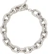 Rabanne Silver Xl Link Necklace In P040 Silver