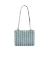 Rabanne Structured Shoulder Bag In Silver/blue