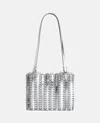 Rabanne Paco  Shoulder Bag In Silver