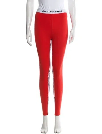 Pre-owned Rabanne Skinny Leg Pants In Orange