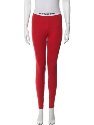 Pre-owned Rabanne Skinny Leg Pants In Red