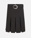 Rabanne Belt Zip Skirt In Black