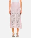 Rabanne Gonna Midi Rosa In Pink