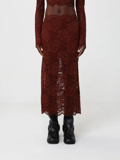 Rabanne Skirt Woman  In Brown