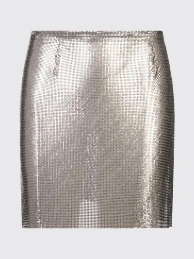 Rabanne Skirt  Woman Color Silver In Gray