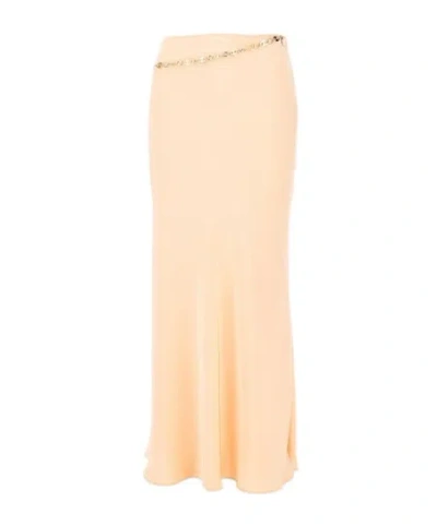 Rabanne Chain-detail Maxi Skirt In Orange