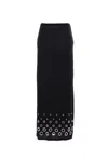 Rabanne Jupe Eyelet-embellished Jersey Maxi Skirt
