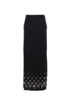 Rabanne Jupe Eyelet-embellished Jersey Maxi Skirt