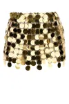 Rabanne Sequin Embellished High-waisted Mini Skirt In Gold