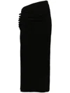 RABANNE RABANNE ELASTIC SKIRT WITH SIDE SLIT