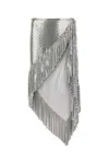 Rabanne Metallic Skirt With Chain Mail Detailing In Silver