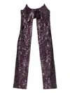 Rabanne Asymmetric Hem Sleeveless Top Sequins In Purple