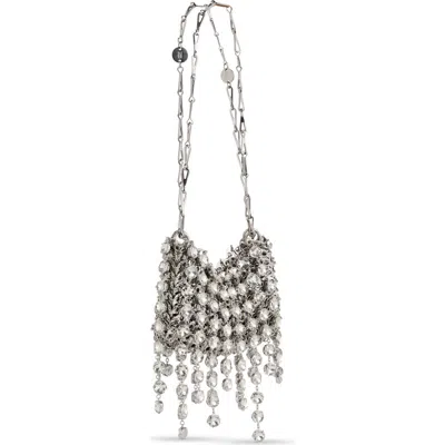 Rabanne 1969 Filet Crystal-embellished Chainmail Shoulder Bag In Silver