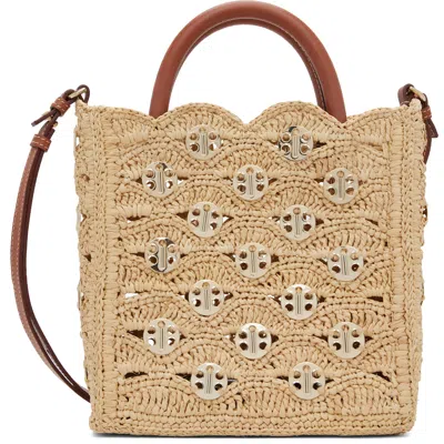 Rabanne Small 1969 Tote Bag In Brown